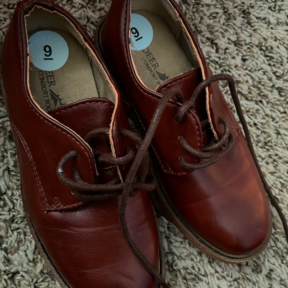 Brown toddler boy dress shoes- toddler boy brown leather shoes- wedding shoes